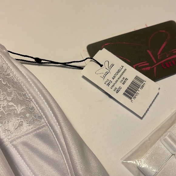 🆕 Love Love “Antonella” White Convertible Strapless Bra - Size 48DD / DD48 - Picture 6 of 8
